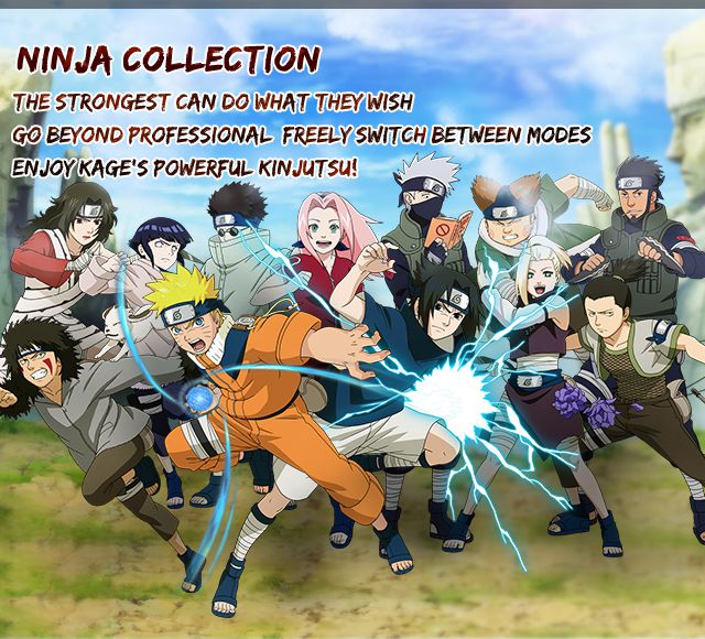 Mobile Version of the official Naruto Online website